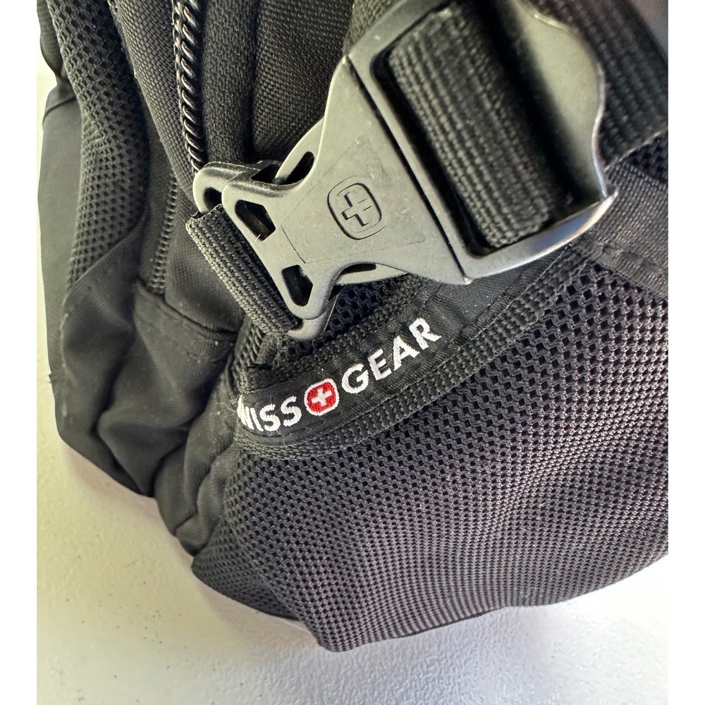 SwissGear 1900 ScanSmart Laptop Backpack Black 19x14x6 Airflow Multi Pockets Zip - Picture 14 of 16